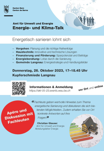 Flyer Energie- und Klima-talk
